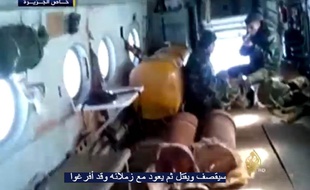 Photo extraite de la vidéo mise en ligne par Al Jazeera