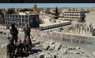 La brigade Krasucki en Syrie, s'adressant à la CGT Air France.