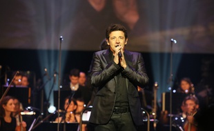 Patrick Bruel sur scène à l'Opéra Garnier, le 12 janvier 2015.