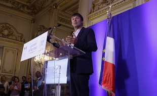 Nicolas Hulot, le 6 juillet 2017 à Paris. AFP PHOTO / Thomas SAMSON