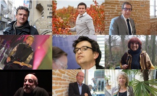 De gauche à droite de haut en bas : Pascal Dessaint, Thomas Fantini, Marc Ivaldi, Emile Wandelmer, Bertrand Monthubert, Anne-Marie Faucon, Didier Carette, Yvon Parayre et Marie-France Barthet.
