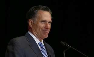 L'ancien gouverneur du Massachusetts Mitt Romney, le 3 mars 2016 à Salt Lake City (Utah)