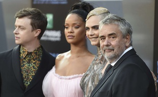 Dane DeHaan, Rihanna, Cara Delevingne, Luc Besson à l'avant-première de Valerian.