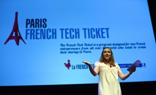 La secrétaire d'Etat au Numérique, Axelle Lemaire, assure la promotion de la French Tech à New York le 24 juin 2015