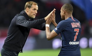Thomas Tuchel et Kylian Mbappé