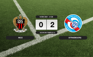 OGC Nice - RC Strasbourg: 0-2 pour le RC Strasbourg contre l'OGC Nice à l'Allianz Riviera