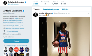 Le tweet de Griezmann qui a enflammé les réseaux sociaux.