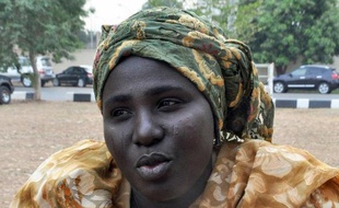 Rebecca Samuel, 36 ans, dont la fille a été enlevée par Boko Haram, le 25 février 2015 à Abuja (Nigeria)