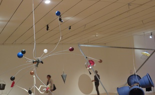 Lyon, le 18 septembre 2017. "RainForest" de David Tudor est exposée au Mac de Lyon dans le cadre de la 14e biennale d'art contemporain.