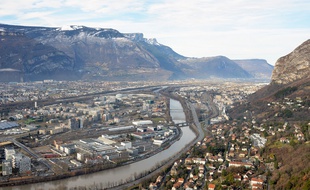 Paysage de la ville de Grenoble