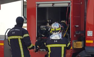 Les sapeurs pompiers de l'Hérault en intervention. Illustration