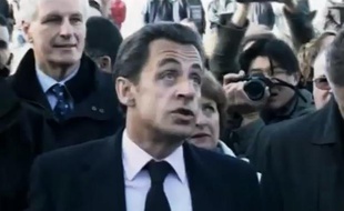 Capture d'écran du zapping sur les 5 ans de Nicolas Sarkozy à l'Elysée.