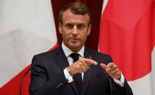Emmanuel Macron, le 26 juin 2019 à Tokyo (Japon).