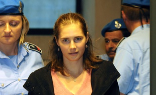 Amanda Knox lors de son procès en appel, à Pérouse, en Italie, le 27 septembre 2011.