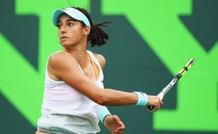 La Française Caroline Garcia en mars 2014 lors du tournoi de Key Biscayne.
