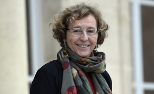 La ministre du Travail Muriel Penicaud quitte l'Elysée le 12 janvier 2018.