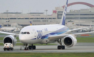 Illustration d'un Boeing 787 de la compagnie japonaise ANA.