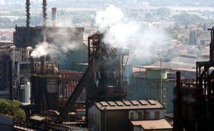 Les hauts-fourneaux d'ArcelorMittal à Florange, en 2012.