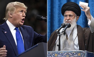 Donald Trump et l'ayatollah Ali Khamenei (photomontage)