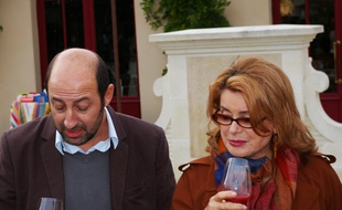 Kad Merad et Catherine Deneuve intronisés par la Commanderie du Bontemps, près de Pauillac, en 2008