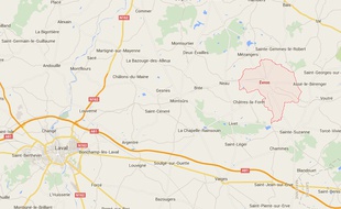 La commune d'Evron, en Mayenne.