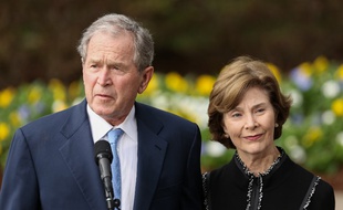 George W. Bush et Laura Bush.