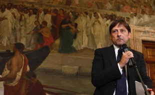 Dario Stefano, président de la commission parlemantaire ayant statué sur le sort de Berlusconi le 4 octobre 2013 à Rome