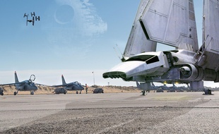 Le beau photo-montage des militaires de la base de Cazaux.