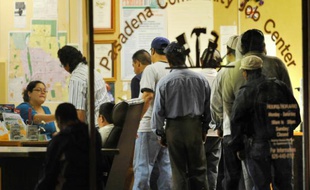 Une agence pour l'emploi à Passadena en Californie, en octobre 2009
