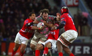 David Attoub du Stade Français lors d'un match contre Auch le 16 février 2008.