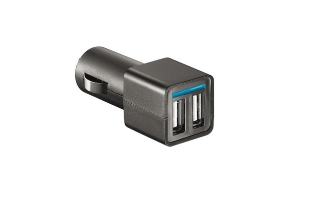 Le chargeur de voiture Temium peut accueillir deux terminaux simultanément.