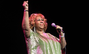 Aretha Franklin lors d'un concert à New York en février 2012.