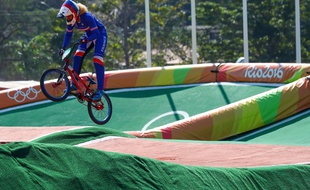 A Rio, Manon Valentino avait chuté lors de la finale de l'épreuve de BMX.