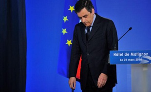 Le premier ministre François Fillon, au soir du 2nd tour des régionales, le 21 mars 2010