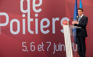 Manuel Valls, lors de son discours au congrès du PS, le 6 juin 2015.