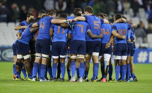 Le XV de France après le match contre la Roumanie le 23 septembre 2015.