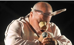 Noël Jamet, multiple champion du monde du cri du cochon.