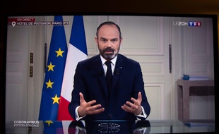 Edouard Philippe lors de son intervention sur TF1, lundi 23 mars 2019