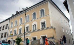 Vue en date du 20 septembre 2012 de la maison natale d'Hitler à Braunau en Autriche