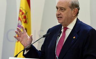 Jorge Fernandez Diaz, le ministre de l'Intérieur espagnol, le 28 juillet 2015, à Madrid