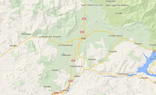 Capture d'écran montrant le ville de Neffes, près de Gap.