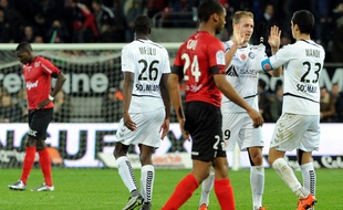 Les Rémois peuvent se congratuler après leur victoire à Guingamp.