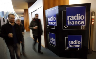Dans les locaux de Radio France, le 3 avril 2015 à Paris.