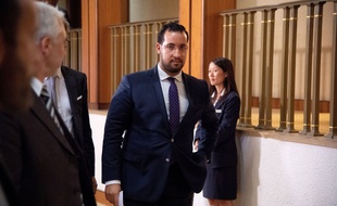 Alexandre Benalla le 19/08/2018 au Sénat./Credit:VILLARD/ZIHNIOGLU/SIA/