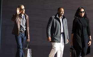 L'ancien président américain Barack Obama et sa femme, Michelle Obama, à Washington, le 5 mars 2017.