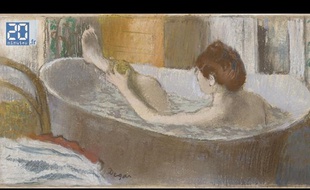 Femme dans une baignoire, de Degas.