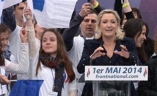 Marine Le Pen 1er mai 2014 à Paris