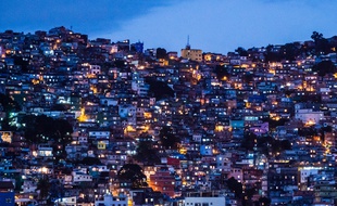 Rocinha, la plus grosse favela de Rio de Janeiro, 2014