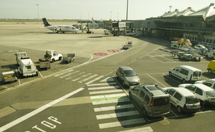 Le tarmac de l'aéroport de Lyon St Exupéry . Illustration.