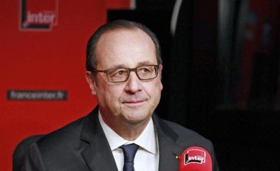 Le président de la République François Hollande, le 5 janvier 2015 au micro de France Inter, à Paris